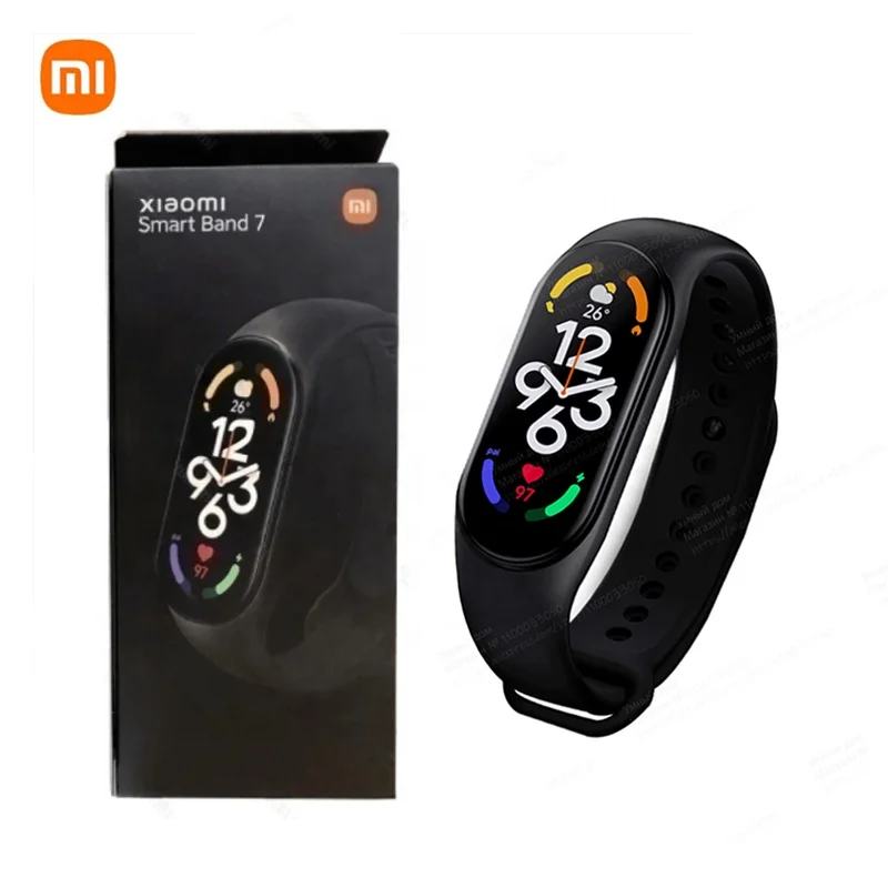 

2022 Global Version Xiaomi Mi Smart Band 7 Bluetooth 5.2 AMOLED Wearable Devices Heart Rate Monitor Smartband miband