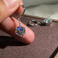 

Temperament Ear rings Tiny Zircon Crystal Stud Earrings For Women Wedding Jewelry Boucle Mujer Brincos Earring for Girl