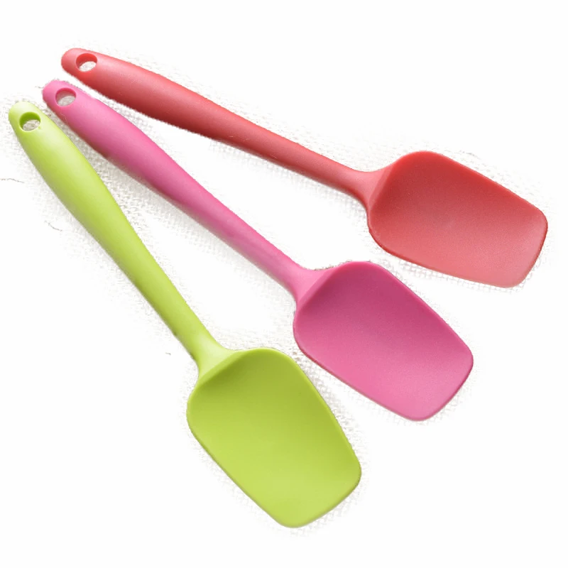 

New craft long handle large spoon-shaped silicone scraper