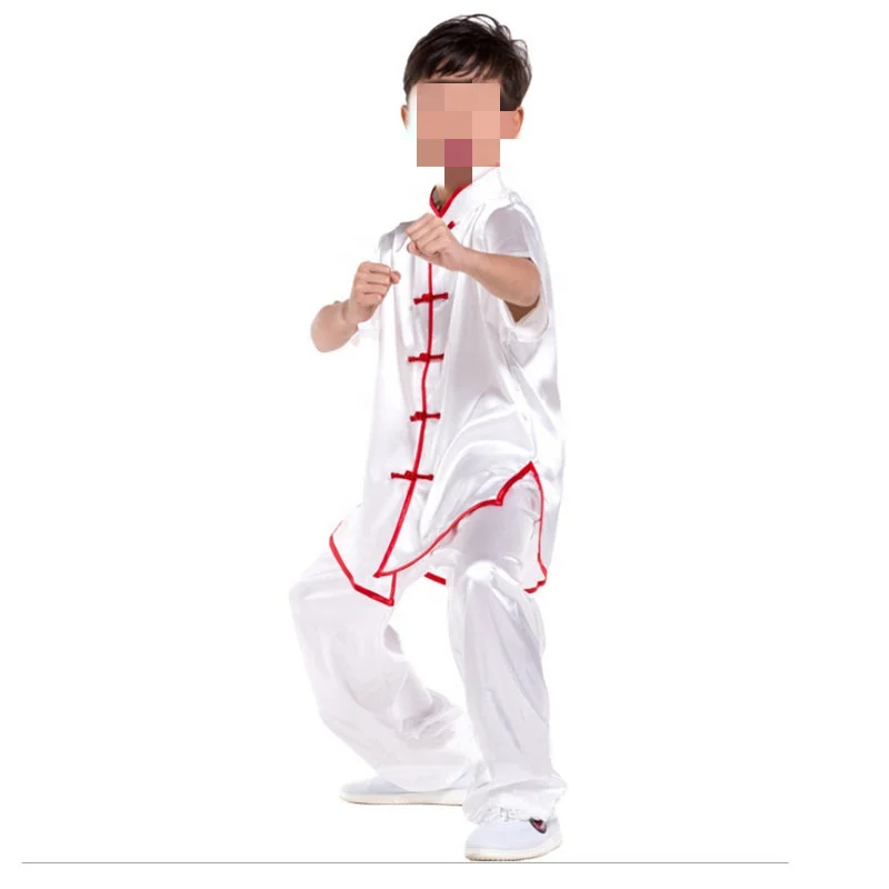 

Short Sleeve Kung Fu Uniform Wushu Kungfu Suits Tai Chi Clothes Nanquan Uniforms for Kids