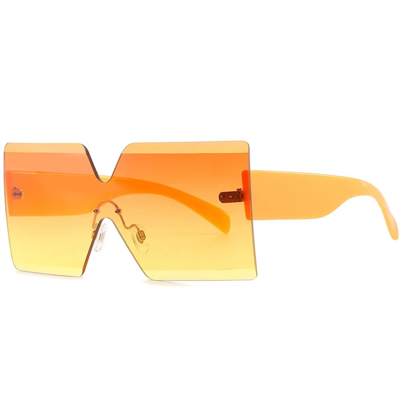 

OOT1605 Cool Fashion Big Square Rimless Glasses Oversized Sunglasses