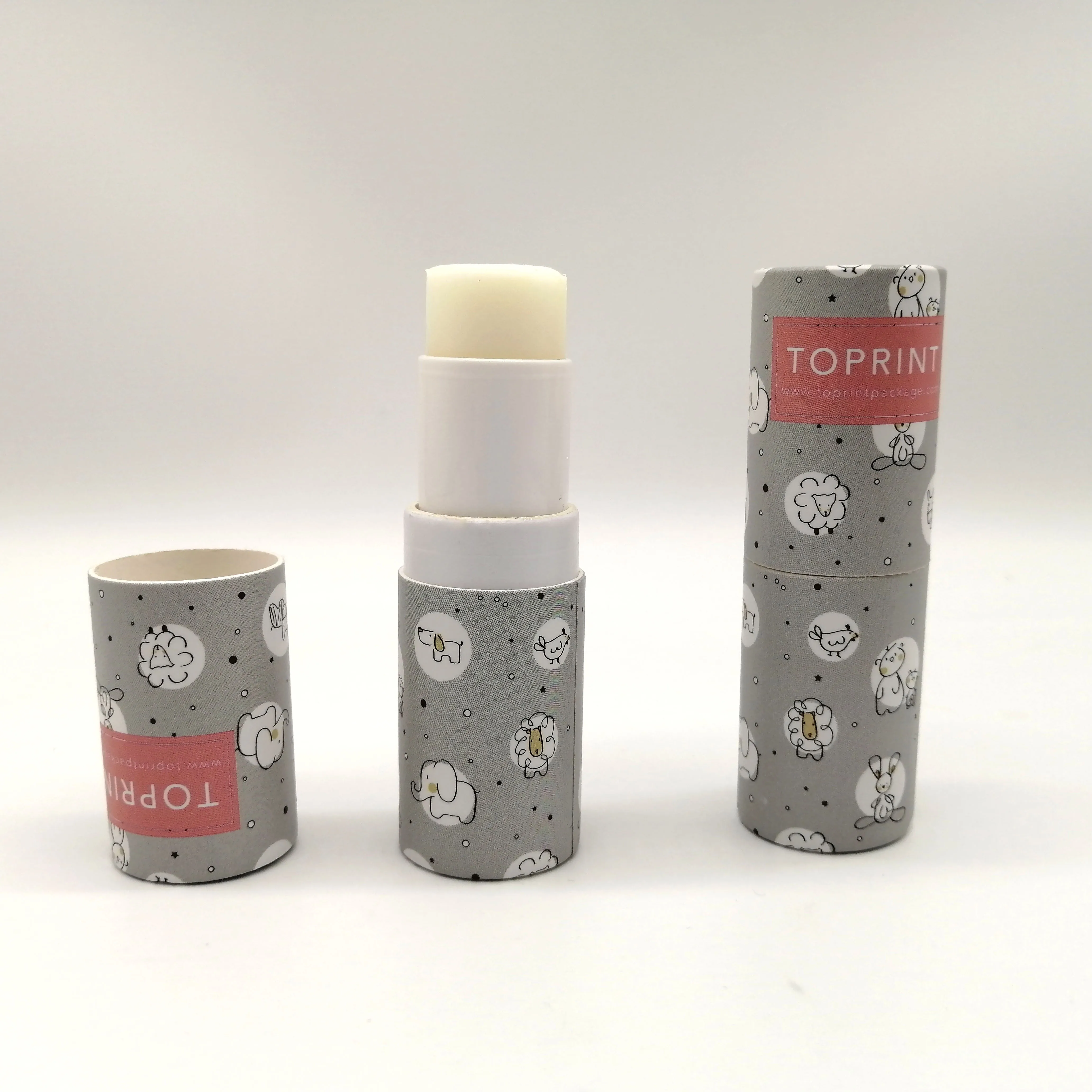 
Eco Friendly Solid Perfume Packaging Paperboard Cardboard Container Round Twist Up Paper Tubes 