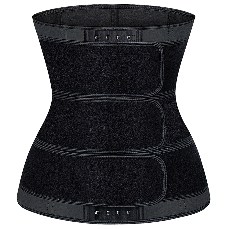 

Slimming 4 Adjustable Hook  Long Torso Corset Latex Three Belts Waist Trainer