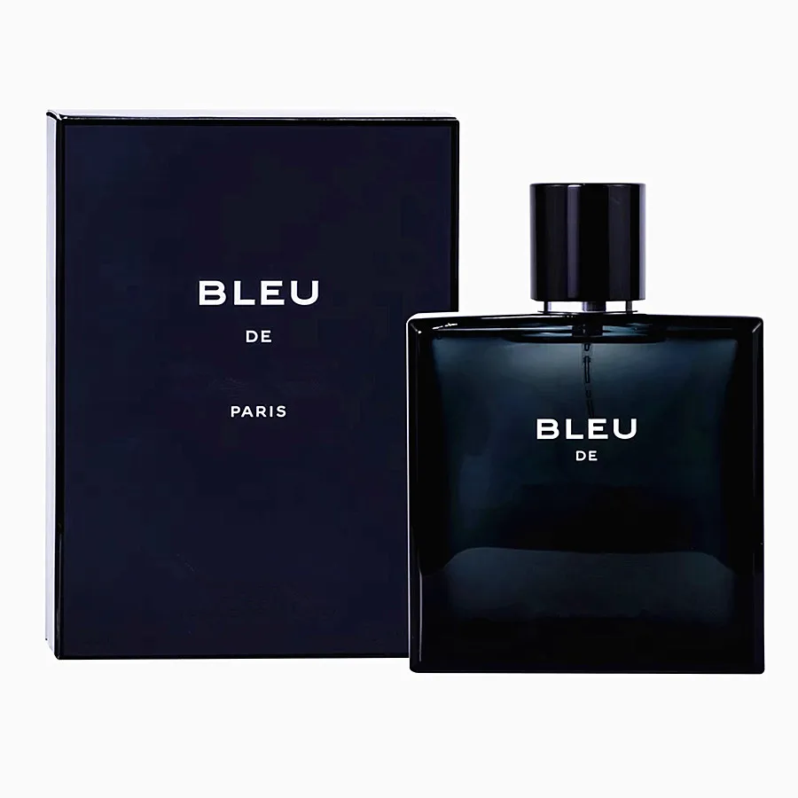 

Men's Fragrance 100ml BLEU Long lasting smell perfume good cologne Body spray Original Parfum One drop Fast delivery, Dark blue
