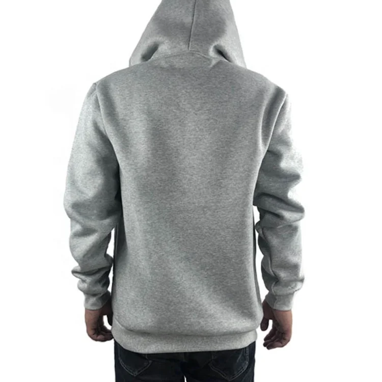 
Custom Embroidery Logo 100% Cotton French Terry Mens Hoodies 