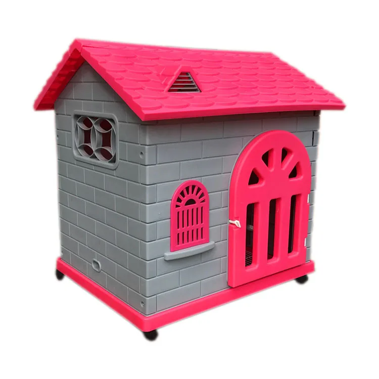 

Four seasons hot sale Outdoor sun protection Plastic kennel luxury cat dog pets house, Picture