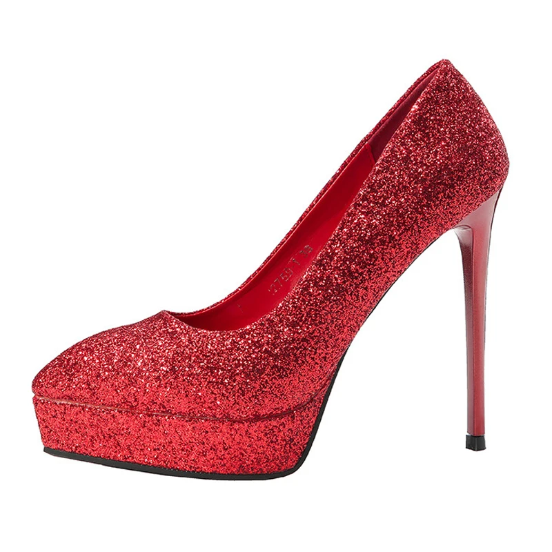 

Sexy waterproof nightclub women's shoes pointed shallow mouth high heel shoes