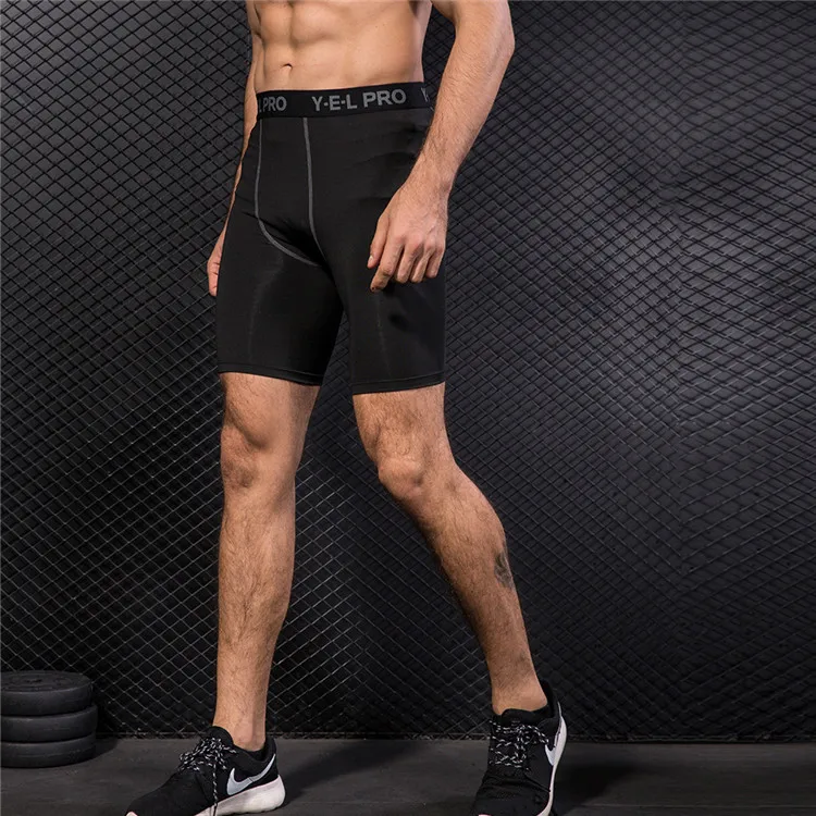 

Wholesale sport workout mens compression fitness short tight leggings for running training tight legging short men