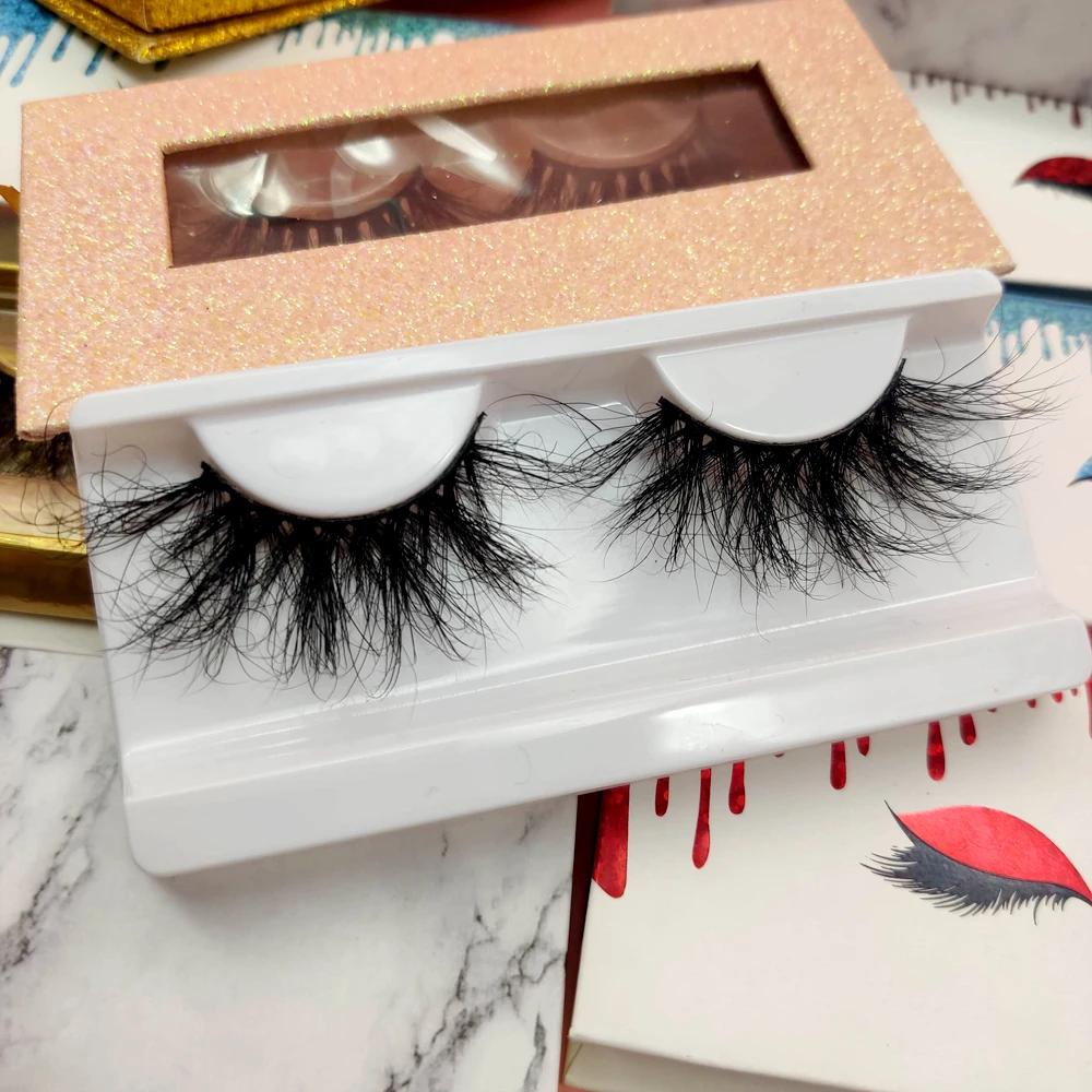 

Factory wholesale price 25mm 3d mink eyelashes real siberian mink 25mm lashes with customize own brand box, Natural black