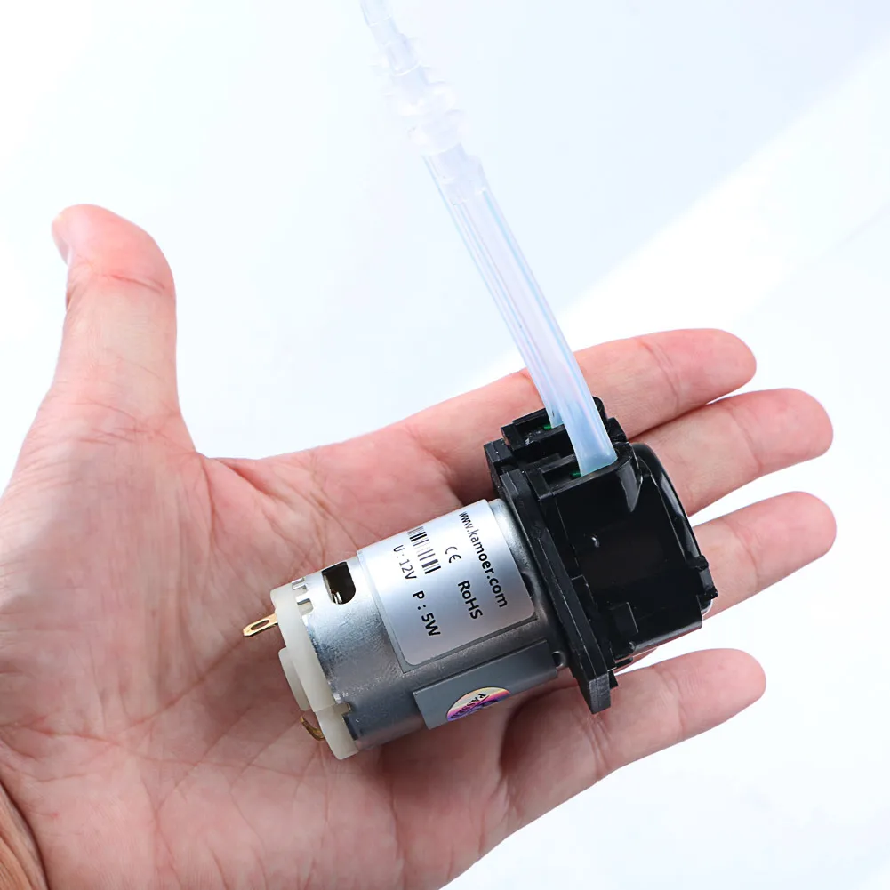 
DC Self-priming Flat Plate Type Liquid Hose Pump Dosing Pump Peristaltic Pump 