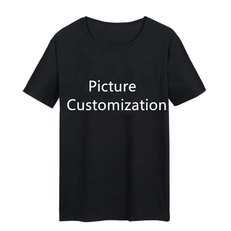 

Men and women couples solid color white printed short-sleeved T-shirt t-shirts custom-made advertising shirts