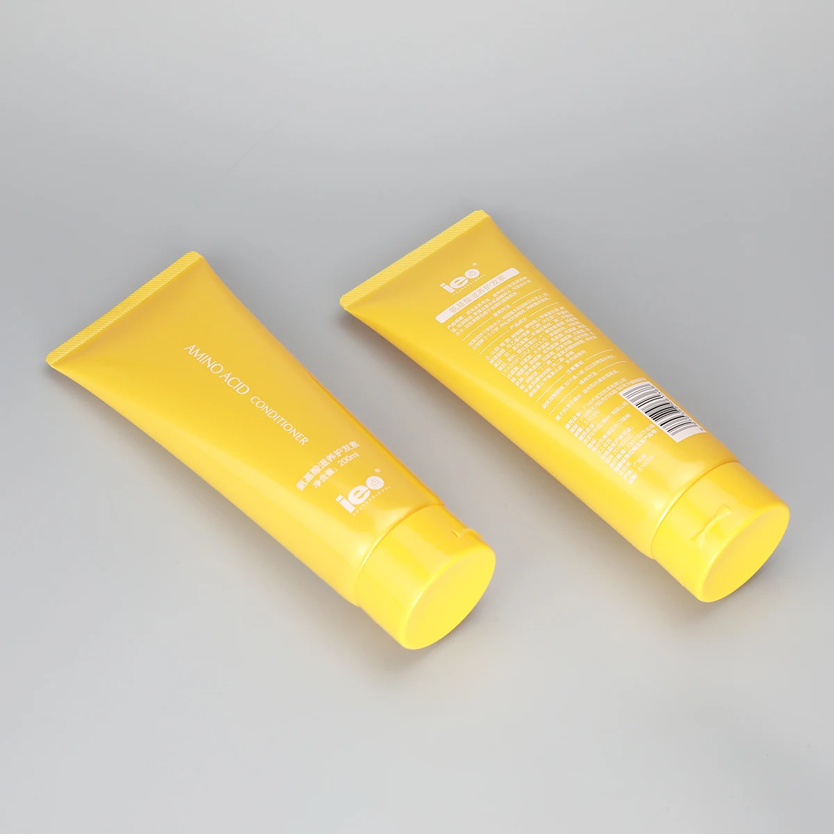 200ml Yellow Hair Conditioner Tube Lotion Tube Cosmetic Plastic Tubes