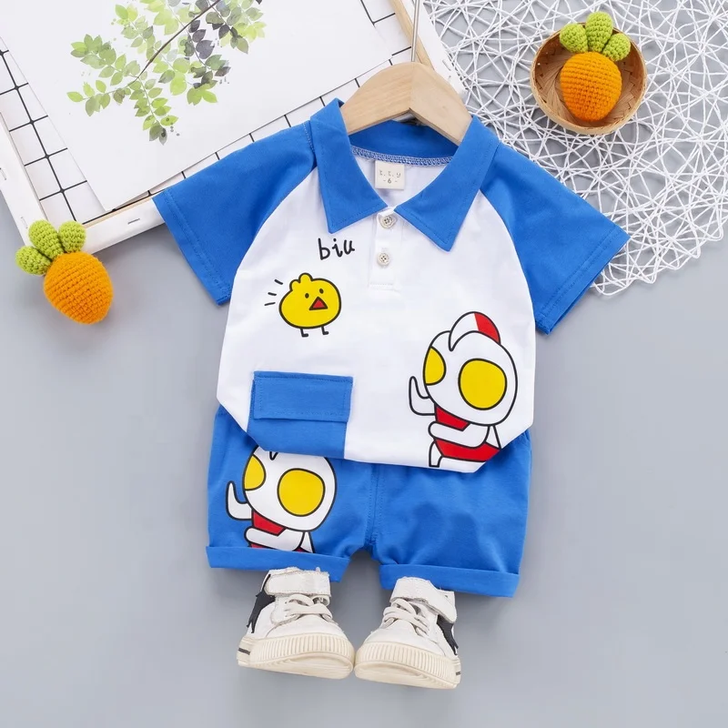 

Comfortable Baby Set Baby Clothes Sets Unisex Kids Clothing Sets Print Cartoon Four Seasons Boys Soft Casual Bag Quantity Summer