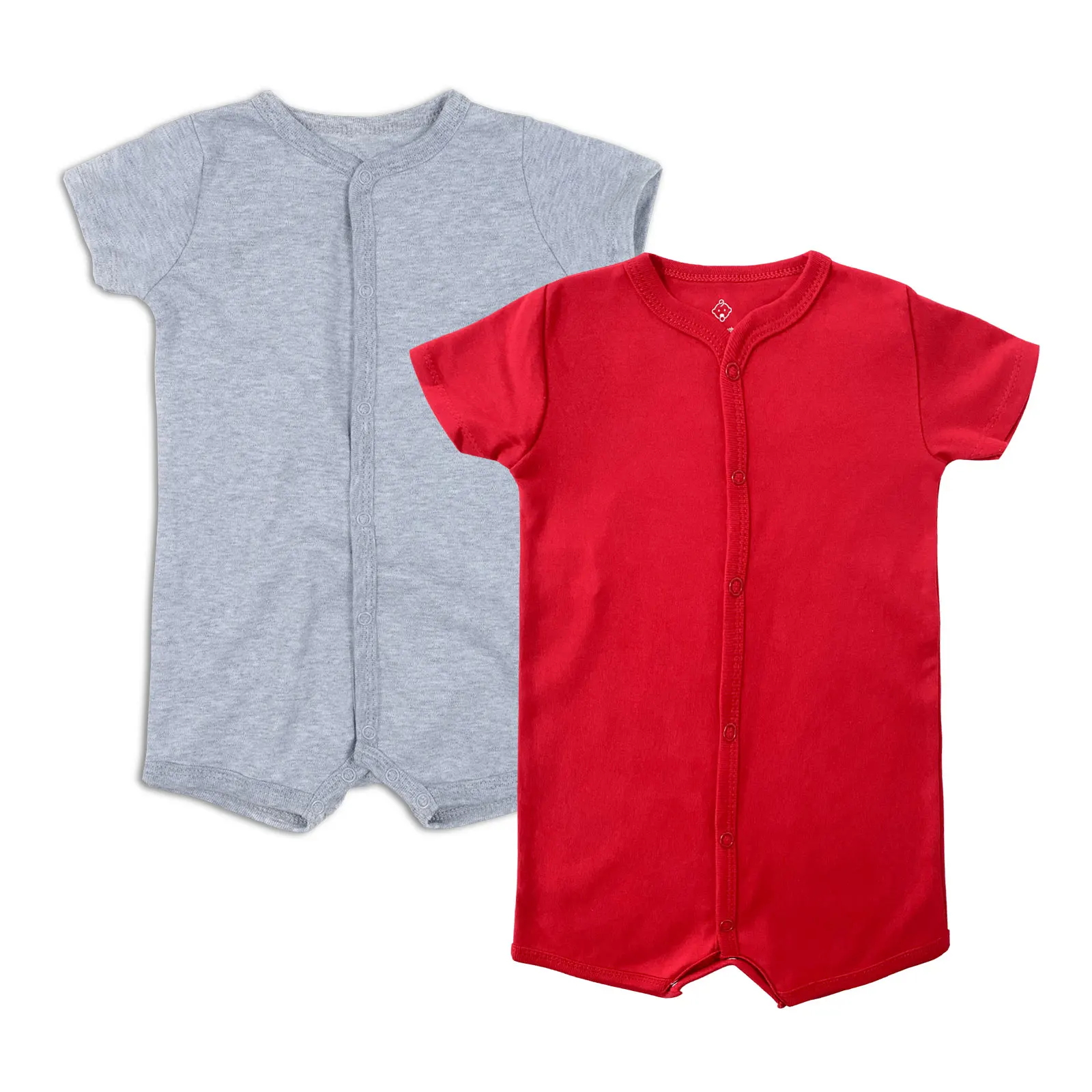 

Wholesale Cheap 2Pcs cotton baby clothes short sleeve baby summer romper solid color baby bodysuit, Mix color