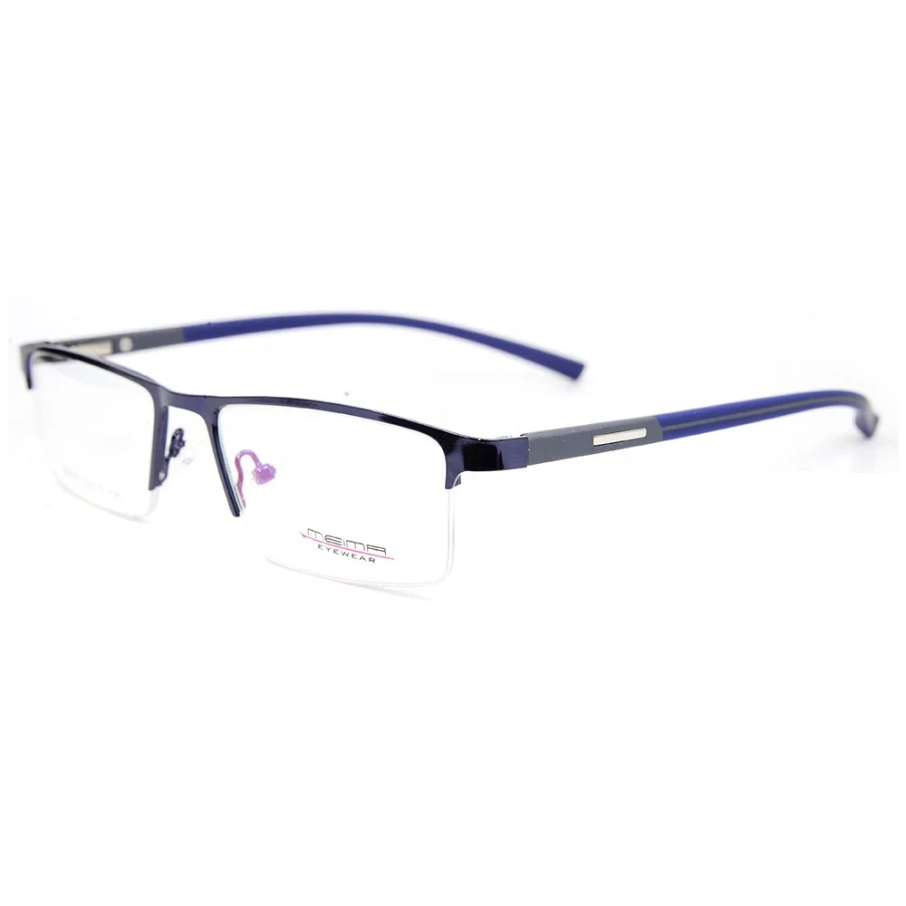 

ZOHO Metal Half Rim Glasses Optical Frame Supplier Square Frames Cheap Price Fashion Model
