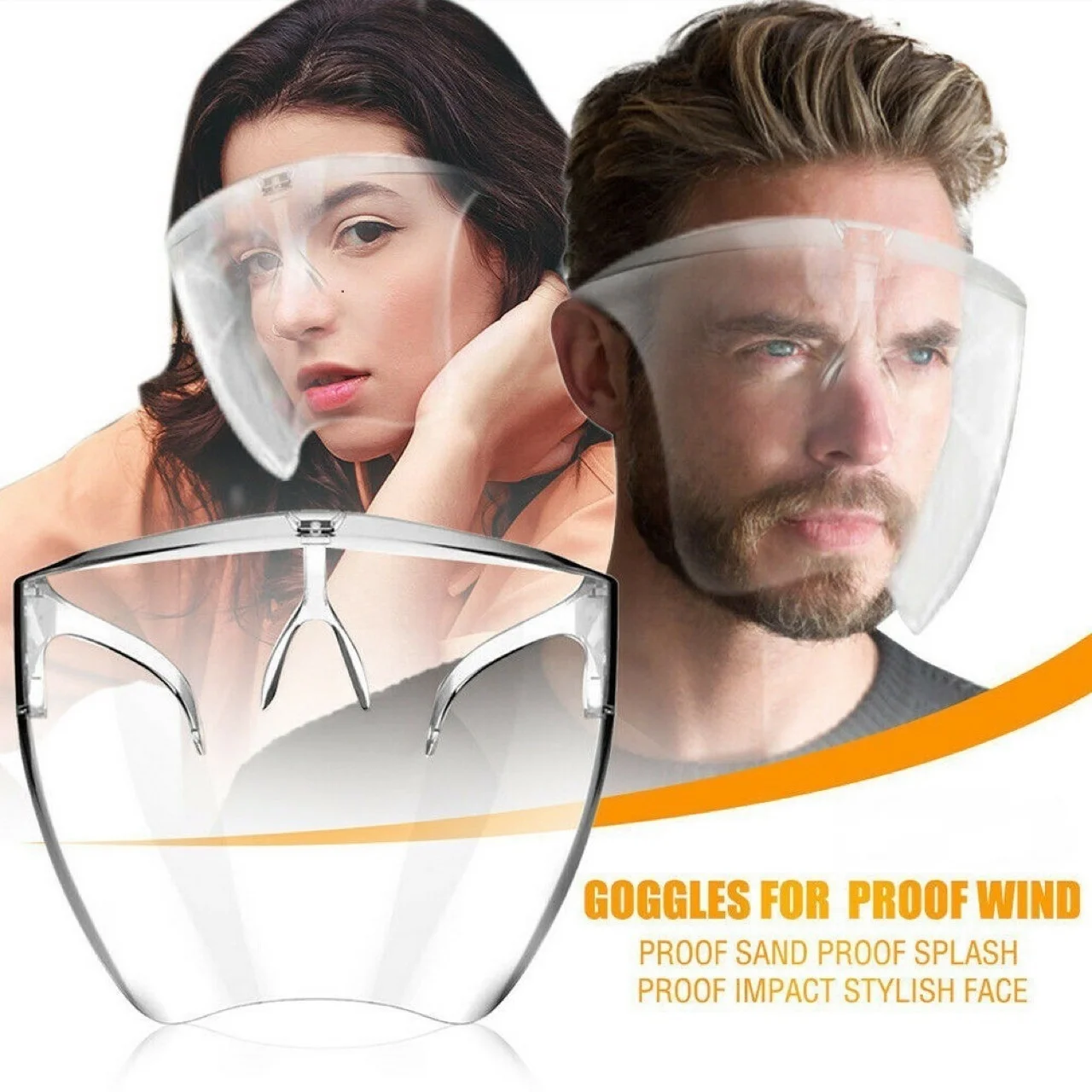 

womens shades men glasses clear gradient oversized sunglasses 2021 oversized face shield transparent full face sunglasses, White,blue,pink,black