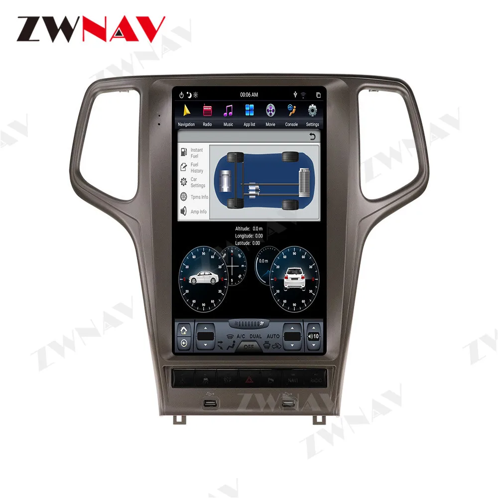 For Jeep Grand Cherokee 20102019 Car Multimedia Player Stereo Tesla