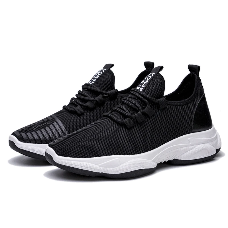 

wholesale popular low MOQ knitted men running shoes young sports shoes casual, Optional