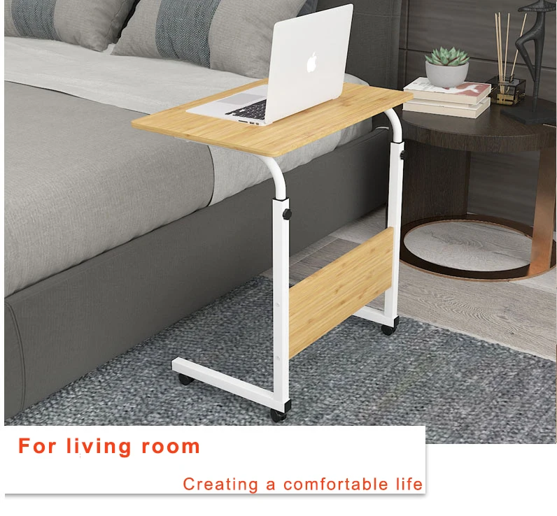 Height Adjustable Laptop Computer Table Standing Desk Mobile Sofa Bed ...