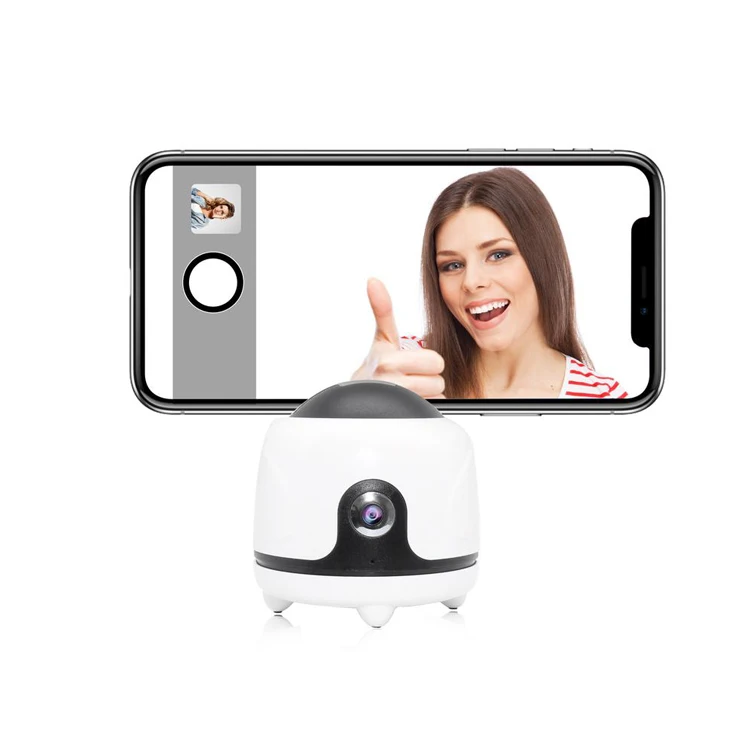 

Phone Mount Captures Genie Video Shoot Smart Auto Face Object Tracking Selfie Phone Holder Tripod 360 Rotation Record Gimbal