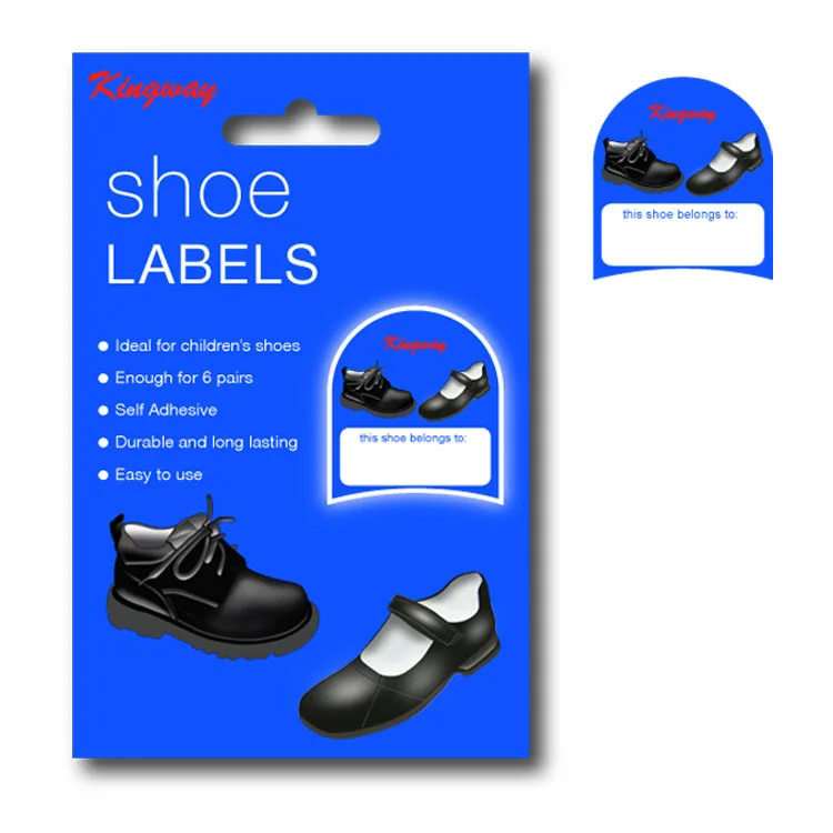 
Factory direct sell kids shoe labels with adhesive in stock 