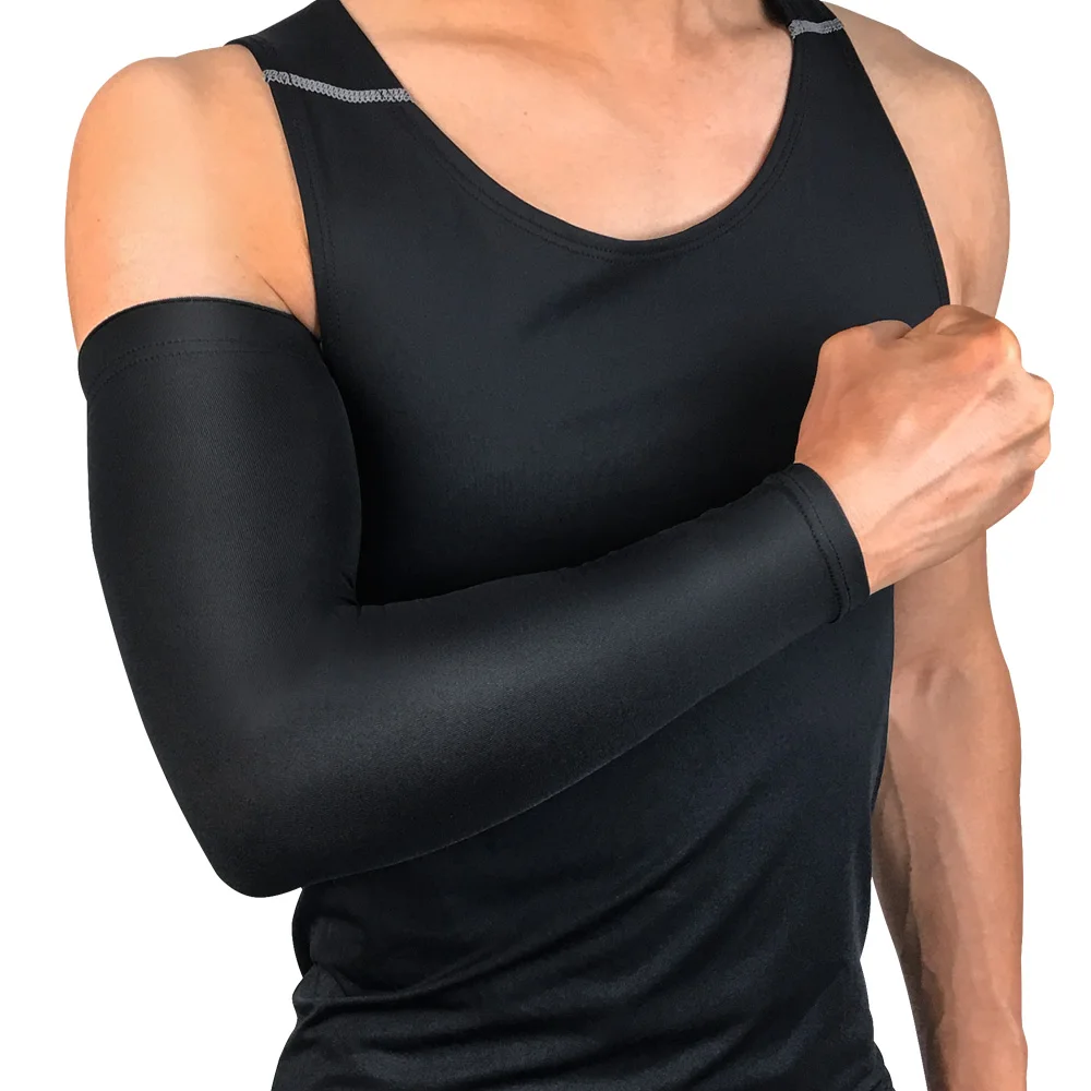 

Customized Color Women And Men Outdoor Sunscreen Spandex Cycling Arm Sleeves, Black white red blue dark blue purple green yellow