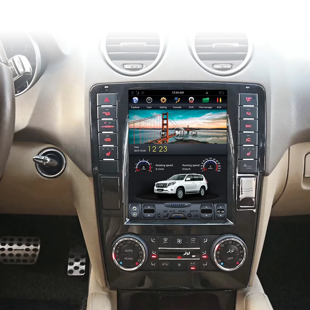 

Vertical Screen Android 9.0 4+64GB Car GPS Navigation For Mercedes Benz W164 ML350 ML450 ML500 GL G320 GL350 GL450 GL500 GL550
