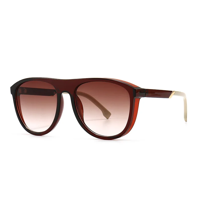 

Lmamba retro round sun glasses trendy big frames oversided shade sunglasses for men women