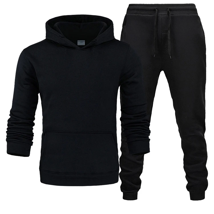 

2021 Wholesale Warm Two Pieces Jogger Set For Men In Stock, Multi color