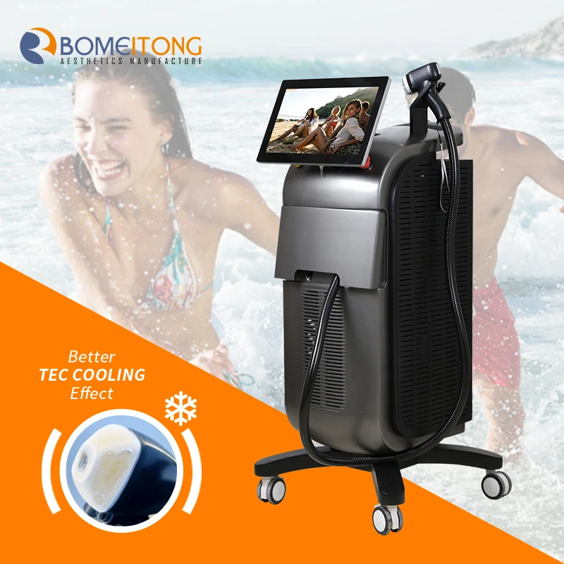 

Factory price Medical CE 1200w big screen micro channel laser hair removal machine 755 808 1064 diode soprano ice alma laser