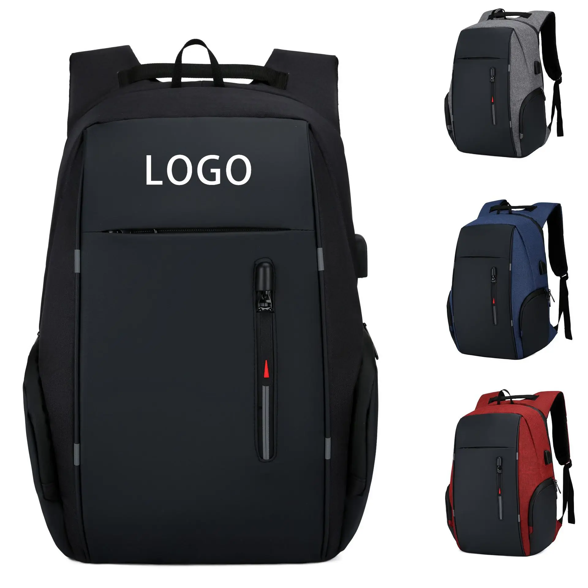 

Custom Logo Business Laptop Bag Bagpack Waterproof Usb Charging Anti Theft Waterproof Laptop Backpacks With USB For Men
