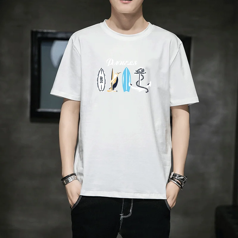 

Men's T shirt 2020 summer loose short sleeve shirt fashion brand men's clothing