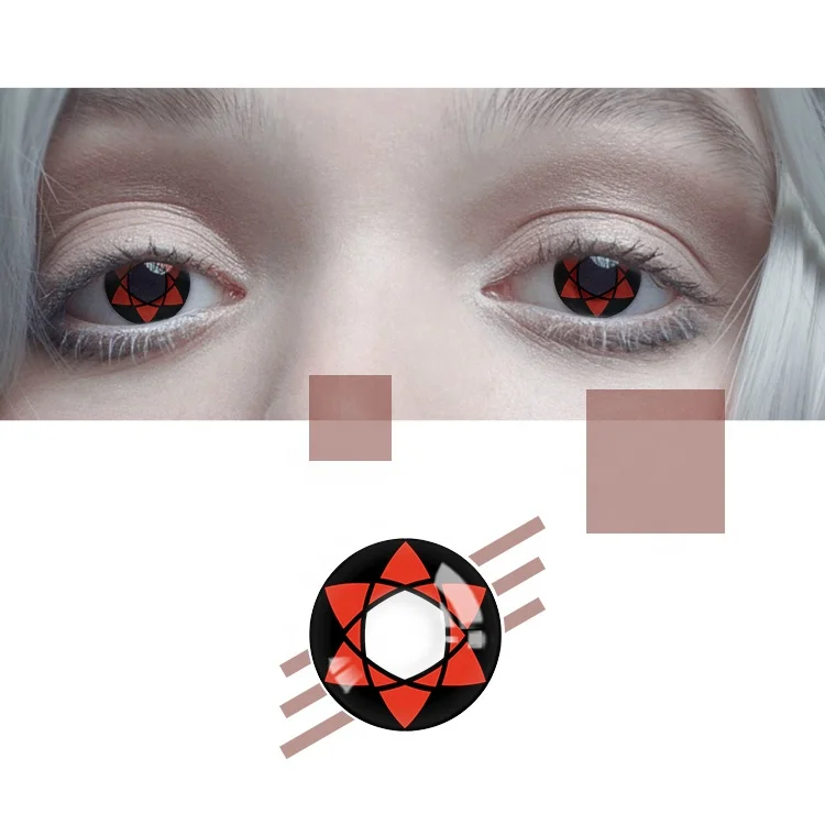 

Realkoko Cheap Fancy Crazy Cosplay Contact Lenses Anime Color Contact Lens for Halloween