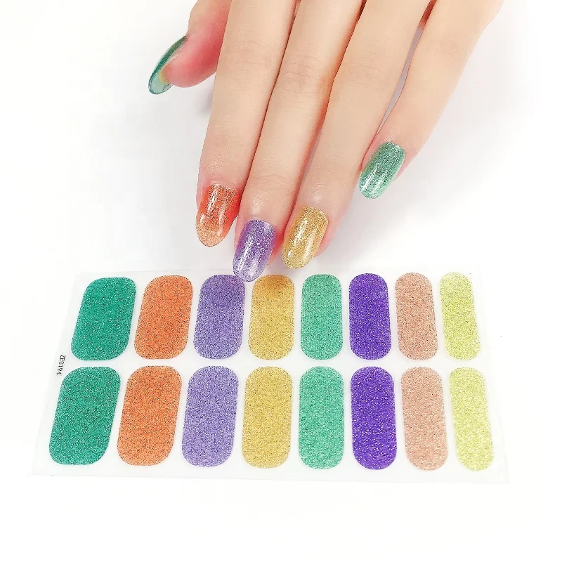 

Nail Stickers Nail Art Wrap Patch Self Adhesive Nail Art Stickers, Customers' requirements