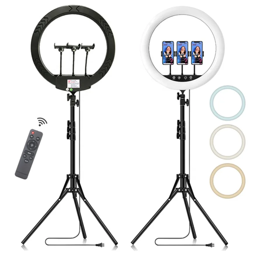 

led photographic light 18 Inch circle lights With Tripod Stand small selfie phone for tik tok live streaming