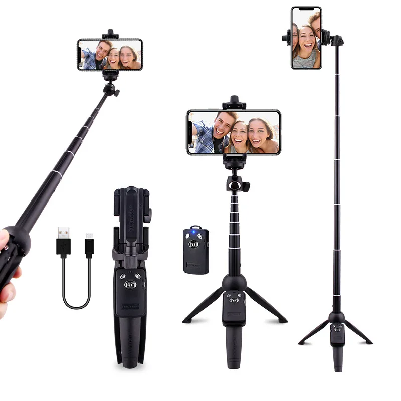 

Applicable to mobile phone iP 7/8 / X original YUNTENG YT-9928 wireless selfie stick tripod BT remote expandable monopod
