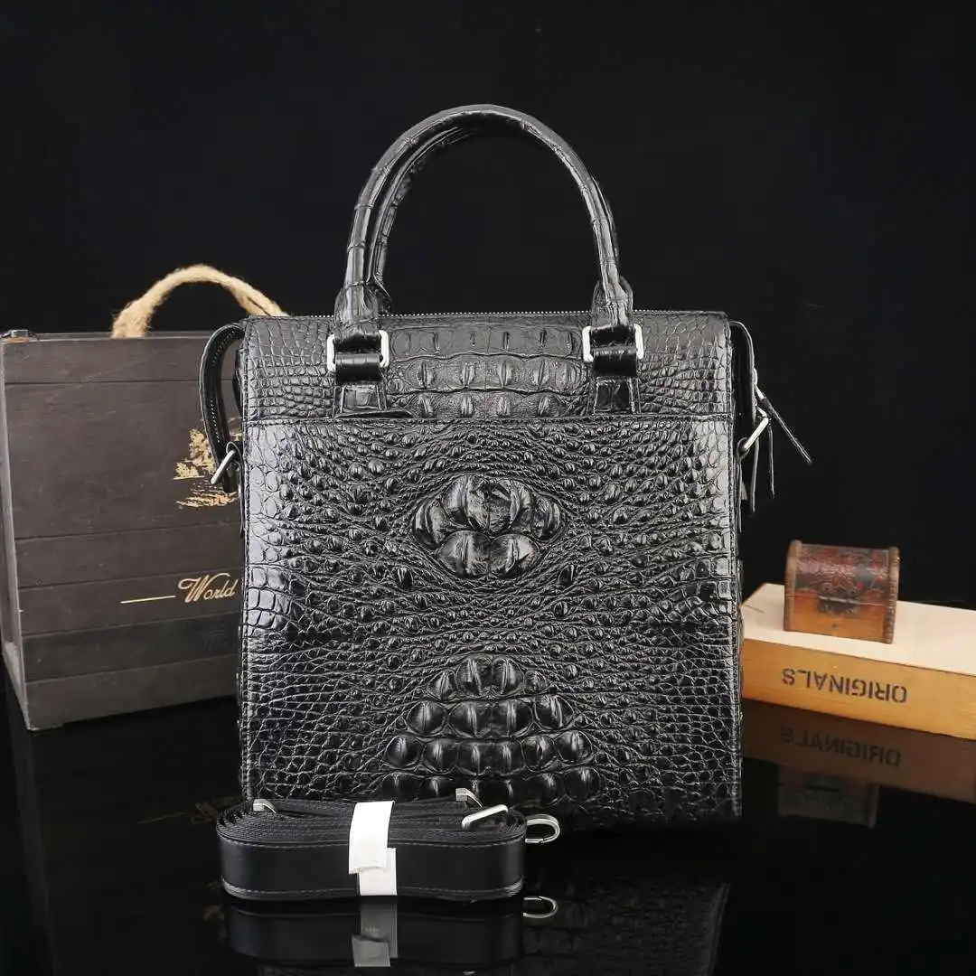 

New Trend Designer Luxury Life Men Real Crocodile Skin Tote Bag Luxury Crocodile Leather Handbags Messenger Bag, Choice