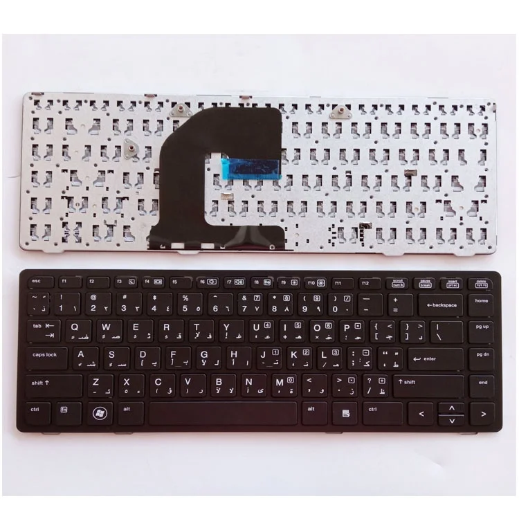 

HK-HHT Laptop Keyboard For HP EliteBook 8470B 8470P 8470 8460 8460P 8460W ProBook 6460 6460B 6470 AR Arabic Keyboards black frame