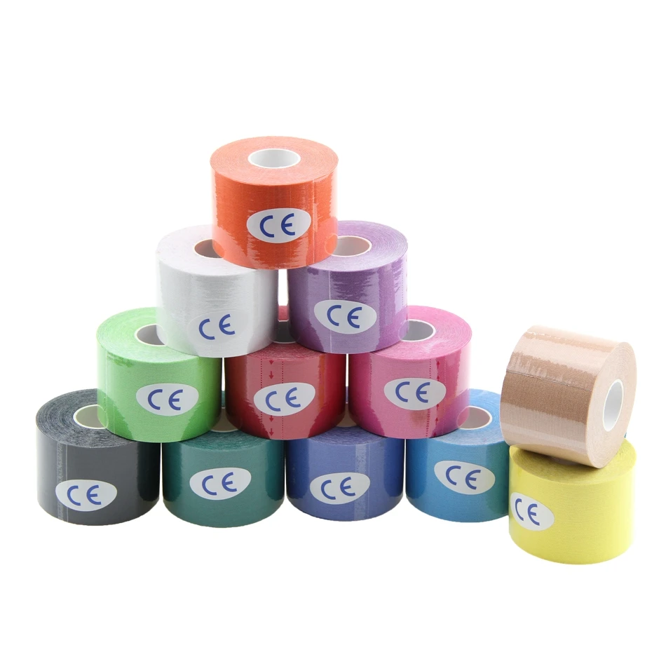 

ISO9001/ISO13485 Approved Waterproof Sports Kinesiology Tape for Athlete, 20 colors