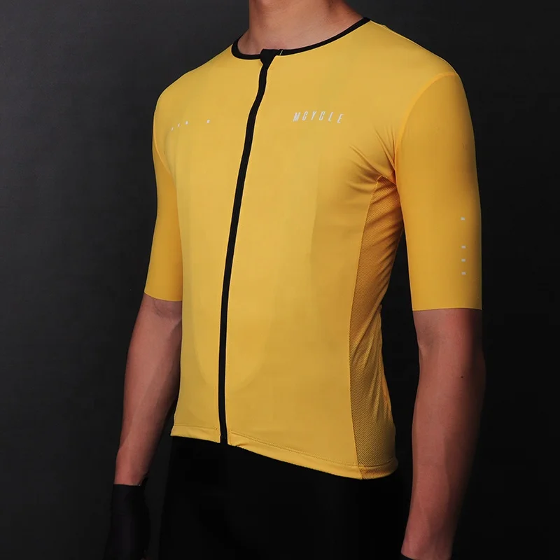 

OEM Man shirt Bicycle Clothing Bike Shirts Custom cycling clothing, Gold