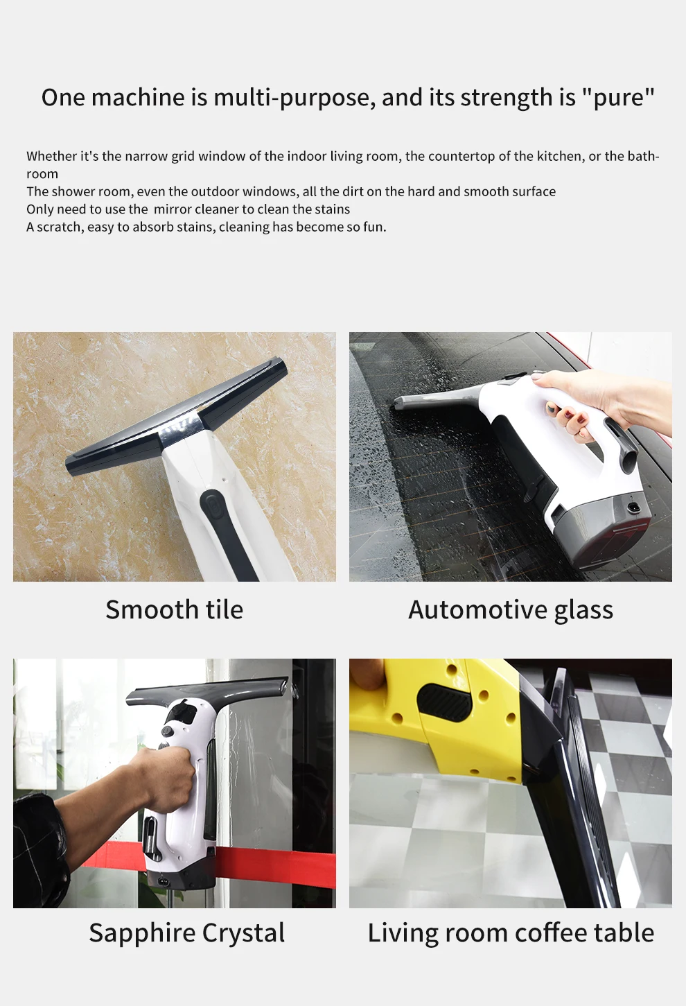 Rechargeable Window Vacuum Cleaner Wireless Window Glass Vacuum Cleaning  Set Window Squeegee Vacuum For Windows Tiles Mirrors - Electric Window  Cleaners - AliExpress
