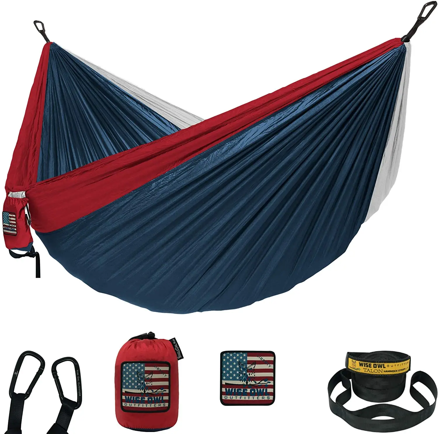

Outdoor portable canvas camping hammock Folding hammock, Customized color