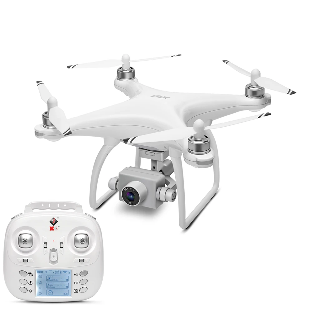 

X1S 5G WiFi Live Video and brushless motors beginner FPV RC GPS Drone with Camera 4K HD, White