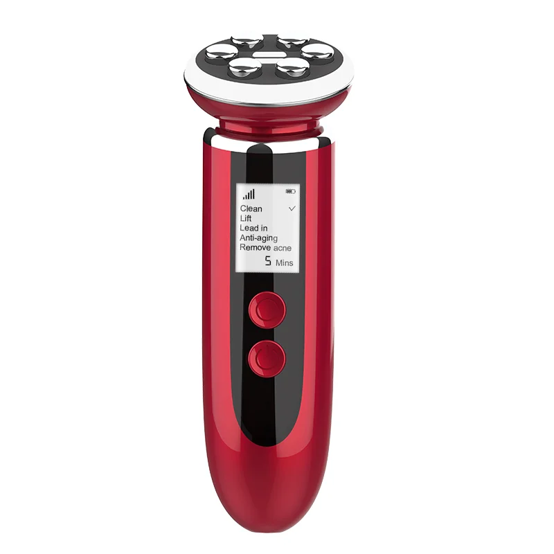 

2021 latest machine rf warm temperature control ems beauty device ems and rf and photon beauty device, Red/white