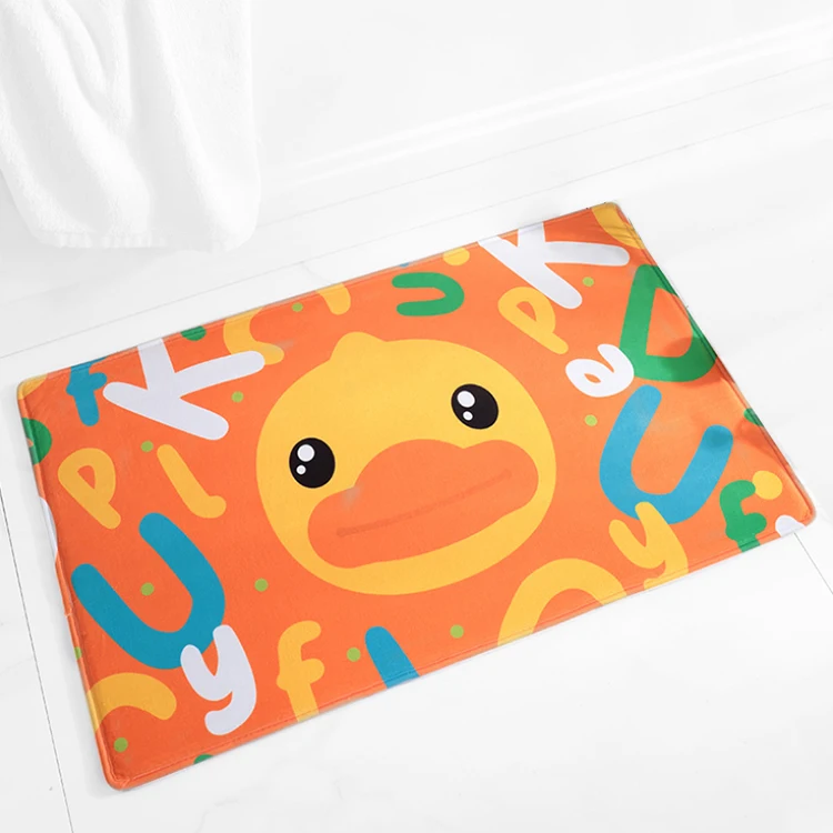 

Hot Fashion Children's Washable Flannel Floor Mat Thickened Memory Foam Bathroom Mat