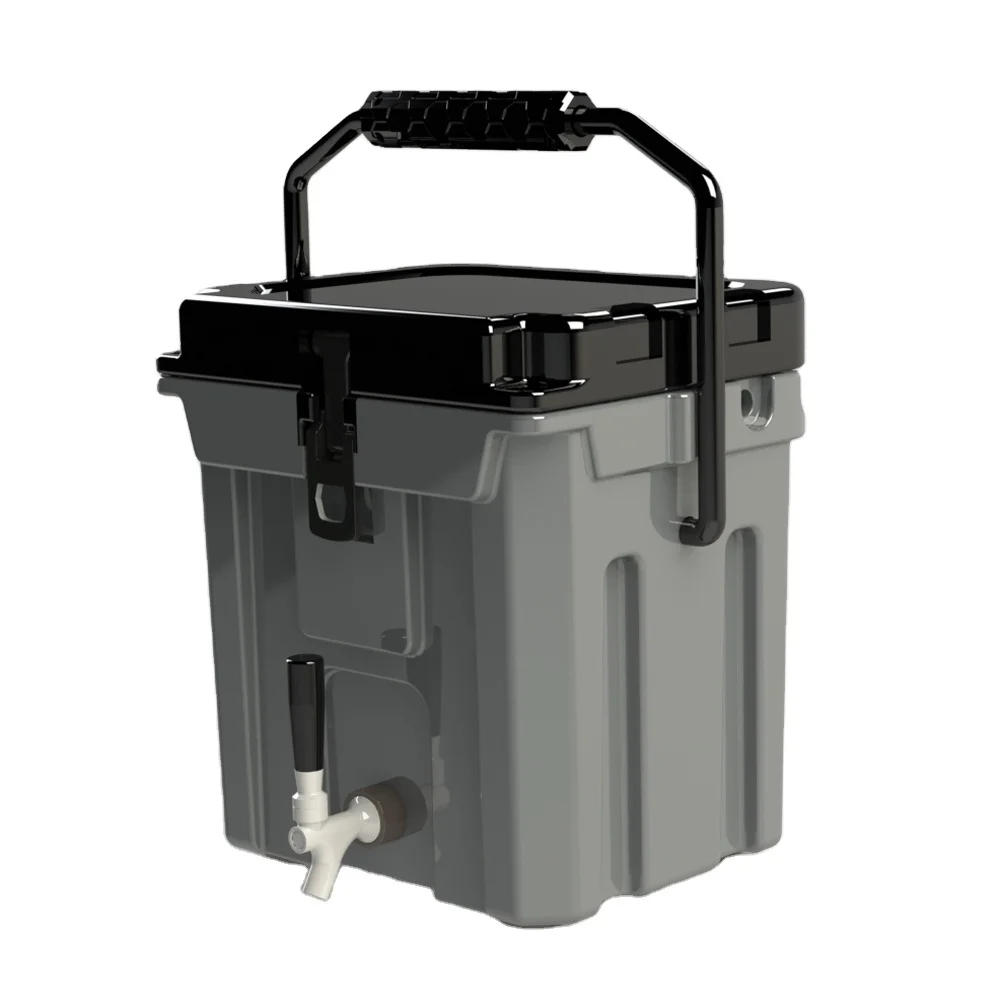 

QIBU Hot sale 2.5 gallon rotomolded water cooler jug with water tap insulated plastic water proof cooler jug with custom logo