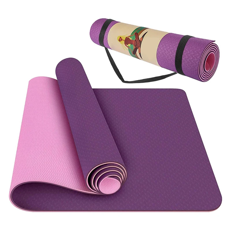

Professional custom design size print exercise pad yoga mates fitness eco-friendly non-slip tpe yoga mat with BSCI certification, Blue/green/yellow/red/pink/black/gray etc