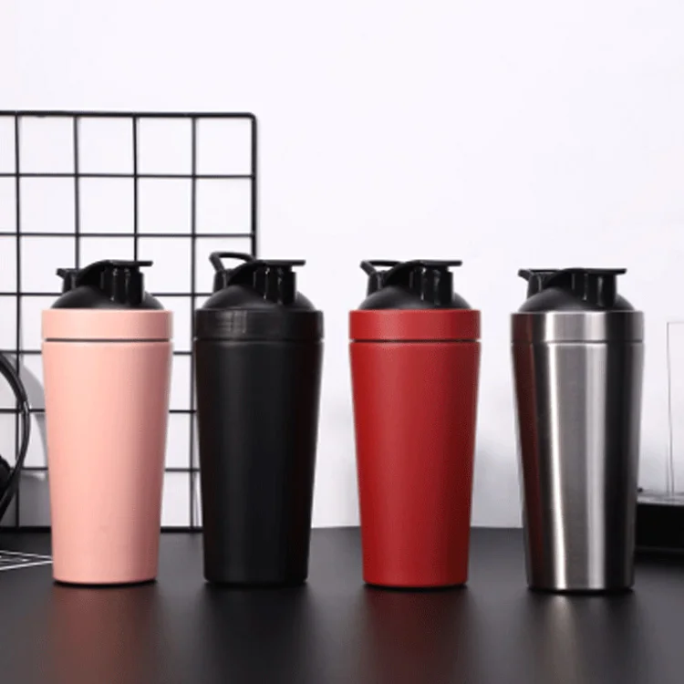 

Stainless steel fashion fitness vacuum bottle for protein shake customized LOGO, Customized color