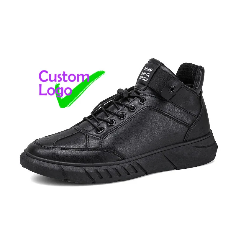 

Neck Block Men Shoes Genuine Leather Cuir Masculinos Man Leather Shoe 2021 Trainer Turkey trending High Ankle Leather Shoes