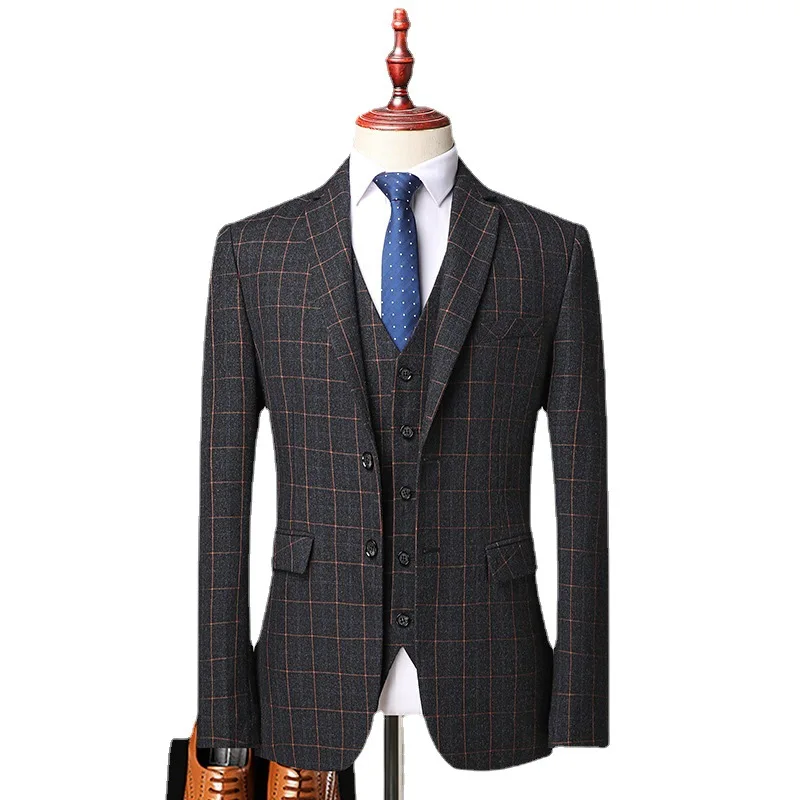 

2020 New spring wedding mens suits 3 piece man suit for wedding, Customized color